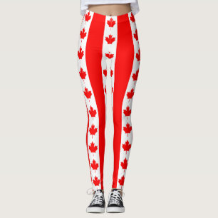 Leggings unter kanadischer Flagge