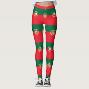 Leggings unter portugiesischer Flagge