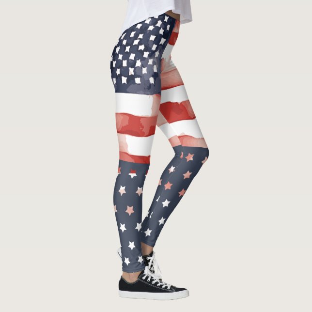 LEGGINGS unter US-Flagge mit Sternenangabe (Rechts)