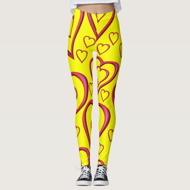 Leggings Valentinherzen (Vorderseite)
