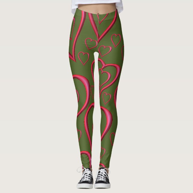 Leggings Valentinherzen (Vorderseite)