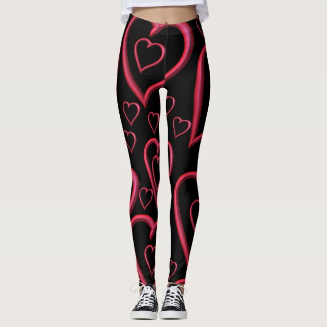 Leggings Valentinherzen (Vorderseite)