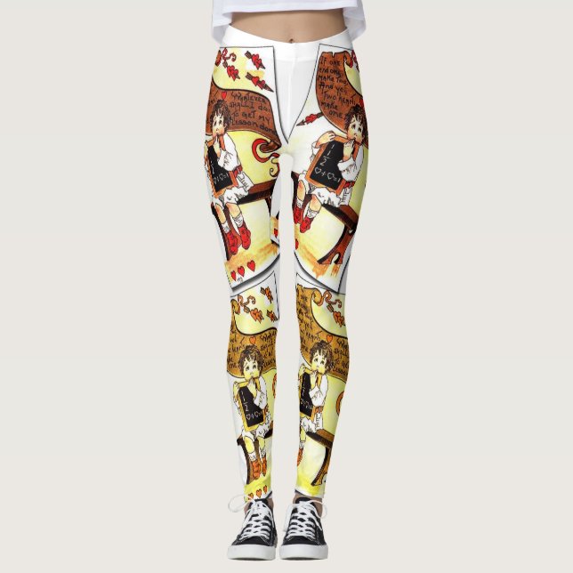 Leggings Valentinherzen (Vorderseite)