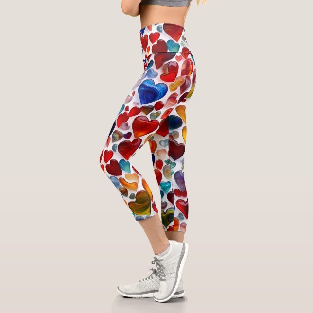 Leggings von drei Vierteln, farbig (Links)
