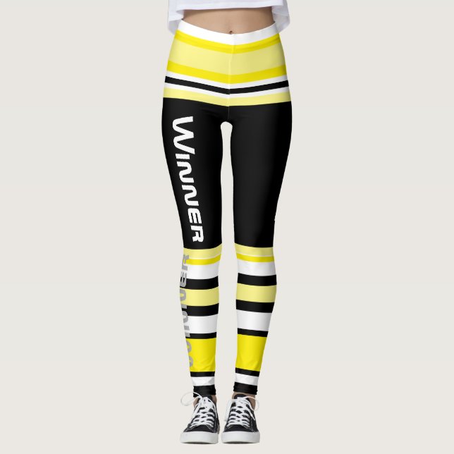 Leggings von Funky Stripes Lines Power (Vorderseite)