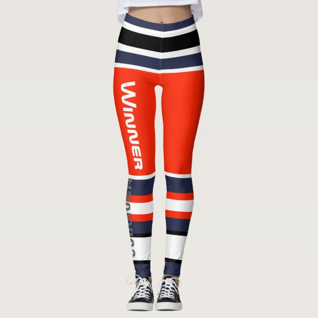 Leggings von Funky Stripes Lines Power (Vorderseite)