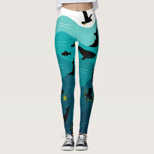 Leggings von Meerestieren