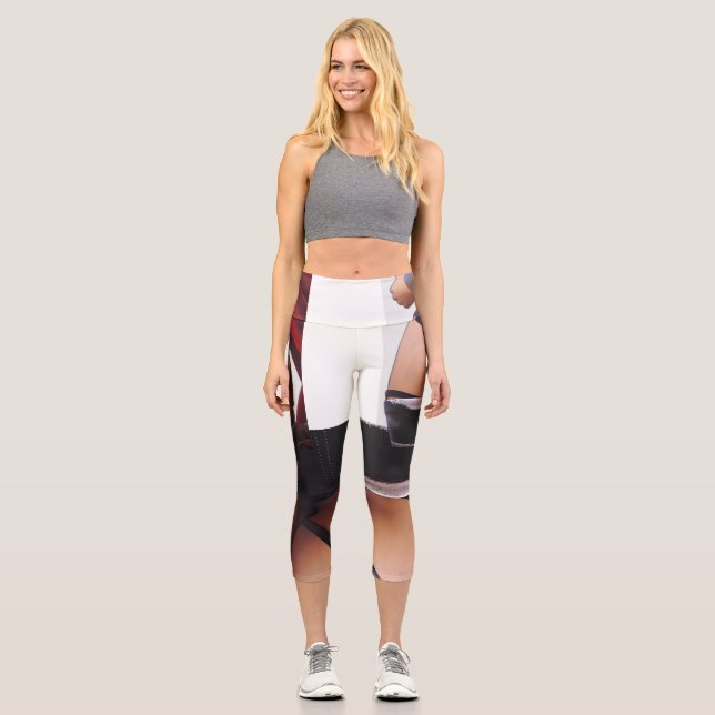 Leggings von Woman High Waisted Capris Gym (Vorderseite)