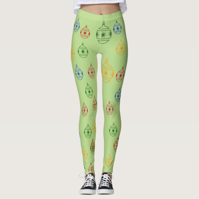 Leggings - Weihnachtsbaumdekorationen (Vorderseite)