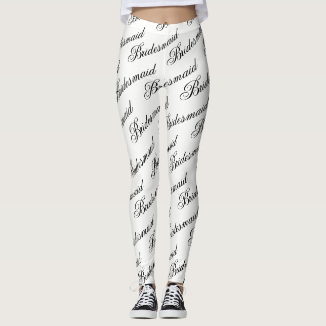 Leggings - Weiß und Schwarz (Vorderseite)