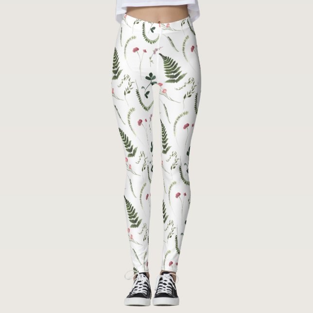 Leggings Women - Floral Pattern (Vorderseite)