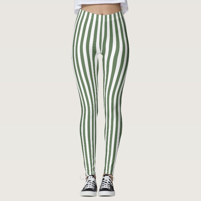 Leggings Women - Forest Green Pattern (Vorderseite)