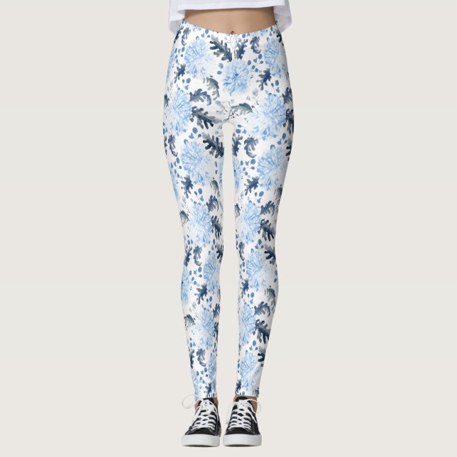 Leggings Women - Winter Pattern (Vorderseite)