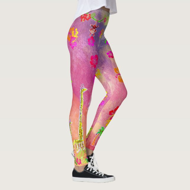 Leggings Zion der Affe & Stretch Giraffe (Rechts)