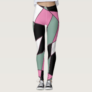 Leggings zu Abstrakter Kunst in Funky Geometry