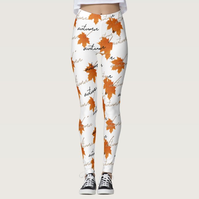 Leggings zum Thema Herbst (Vorderseite)