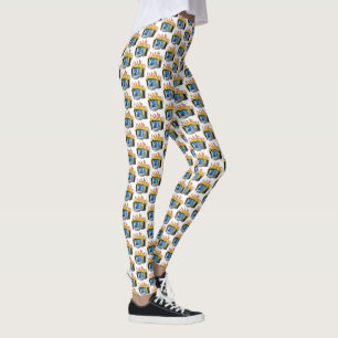 Leggings zum Überdrucken von Computerfeuern
