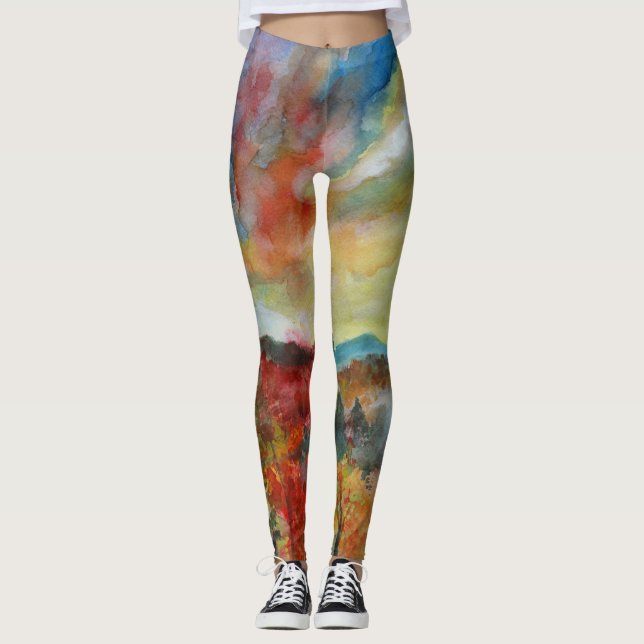 Leggings zur Herbstfarbe (Vorderseite)