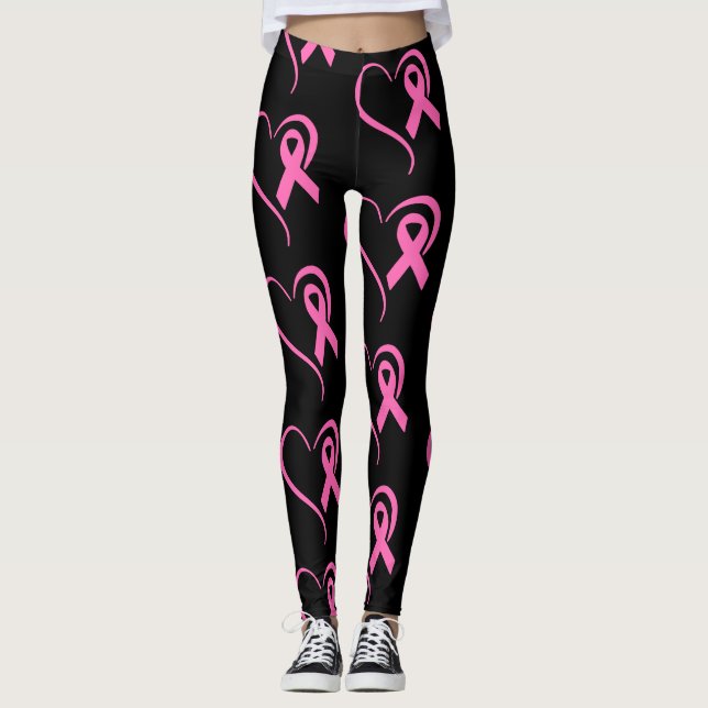 Leggings zur Sensibilisierung für Brustkrebs (Vorderseite)