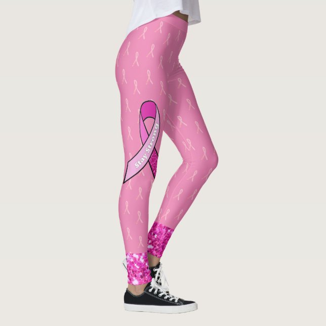 Leggings zur Sensibilisierung für den rosa Brustkr (Rechts)