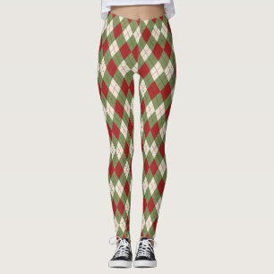 Leggings zur Weihnachtszeit Raute
