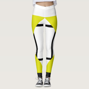 Leggings Zusammensetzung I Lozenges 4 Zeilen Gelbe