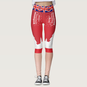 Leggins lustige Flagge UK  Gif Weihnachten Legging