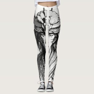 "Leggy Extravaganza: Ein Whimsical Cartoon Marvel  Leggings