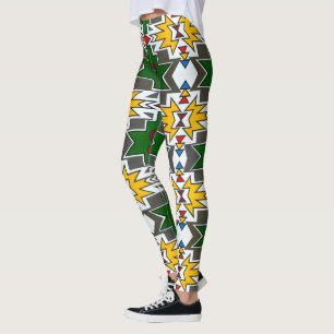 Legierung des afrikanischen Geometrischen Drucks m Leggings