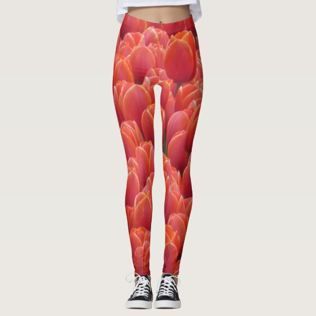 Legierung des roten Tulips Leggings (Vorderseite)
