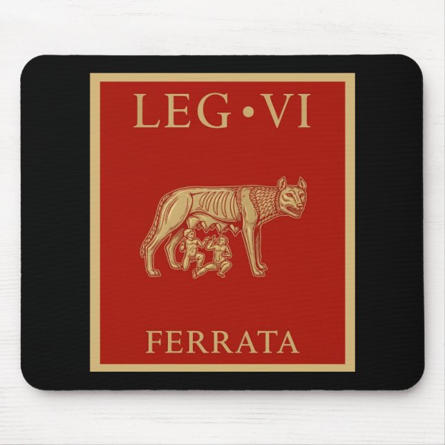 Legio VI Ferrata: Alte römische Legion Vexillum Mousepad (Vorne)