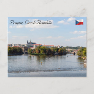 Legion Bridge und Prager Burg - Prag Postkarte