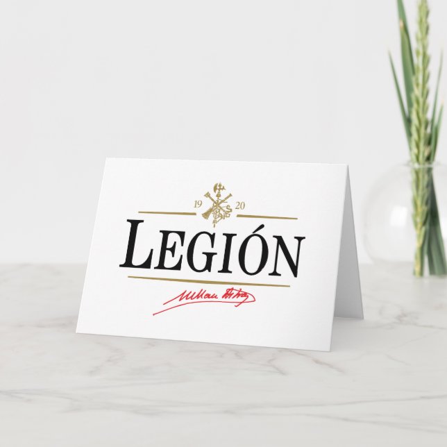 Legión Dankeskarte (Vorderseite)