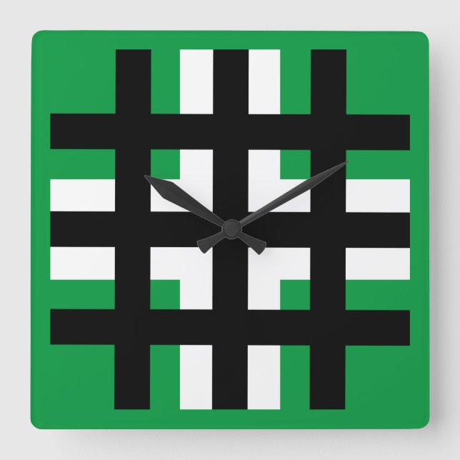 Legion des Erzengels Michael Quadratische Wanduhr (Vorderseite)