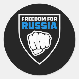 Legion Freedom for Russia Anti-War Flag Russische Runder Aufkleber