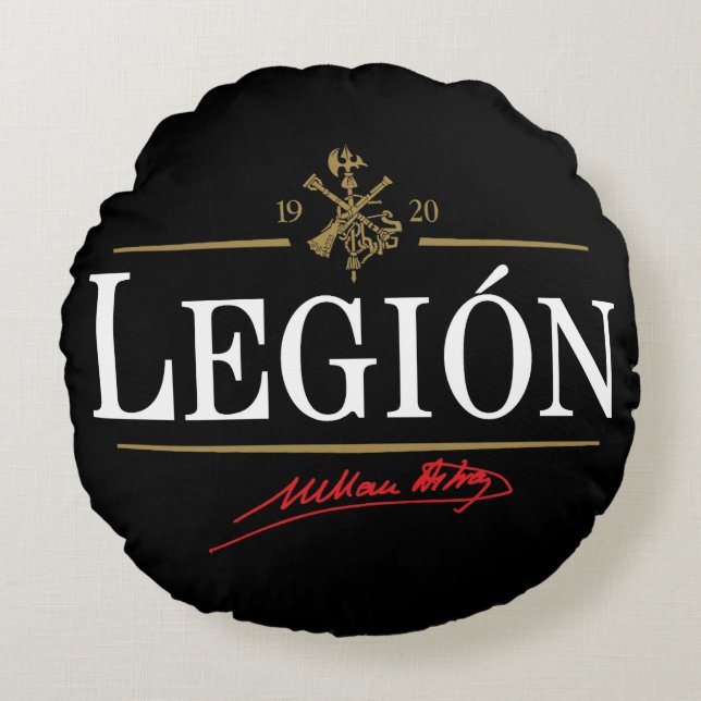 Legión Rundes Kissen (Vorderseite)