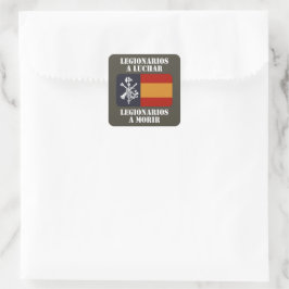 Legionäre zum Kampf 2 Quadratischer Aufkleber