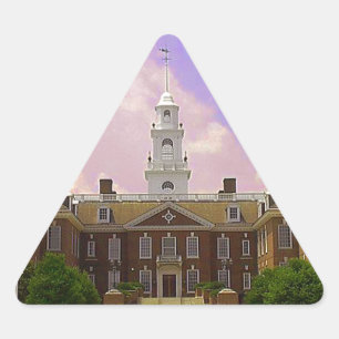 Legislative Hall Delaware Staat Hauptstadt in Dove Dreieckiger Aufkleber