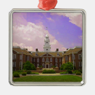Legislative Hall Delaware State Capitol in Dover Silbernes Ornament