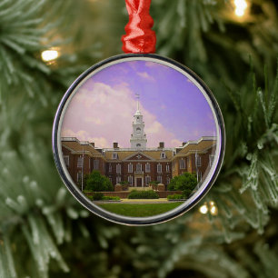 Legislative Hall Delaware State Capitol in Dover Silbernes Ornament