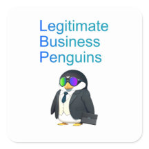 Legitimate Business Penguins Aufkleber