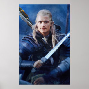LEGOLAS GREENLEAF™ im Blau Poster