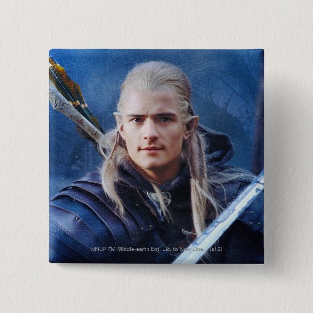 LEGOLAS GREENLEAF™ in Blau Button (Vorderseite)