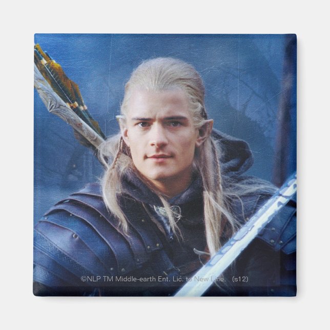 LEGOLAS GREENLEAF™ in Blau Magnet (Vorne)