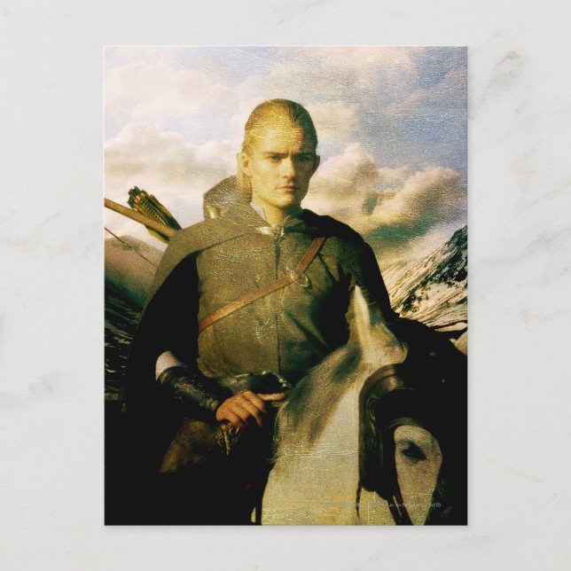 LEGOLAS GREENLEAF™ Nah auf Pferd Postkarte (Vorderseite)
