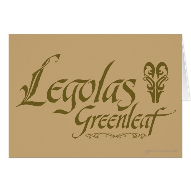 LEGOLAS GREENLEAF™ Name (Vorderseite (Horizontal))