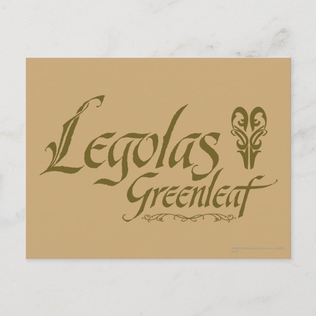 LEGOLAS GREENLEAF™ Name Postkarte (Vorderseite)