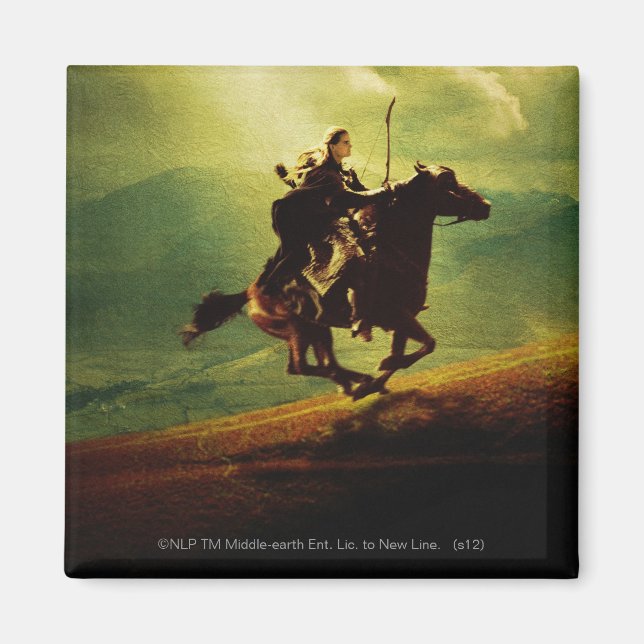LEGOLAS GREENLEAF™ on Horse Magnet (Vorne)
