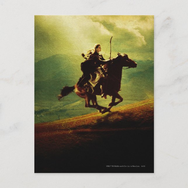 LEGOLAS GREENLEAF™ on Horse Postkarte (Vorderseite)
