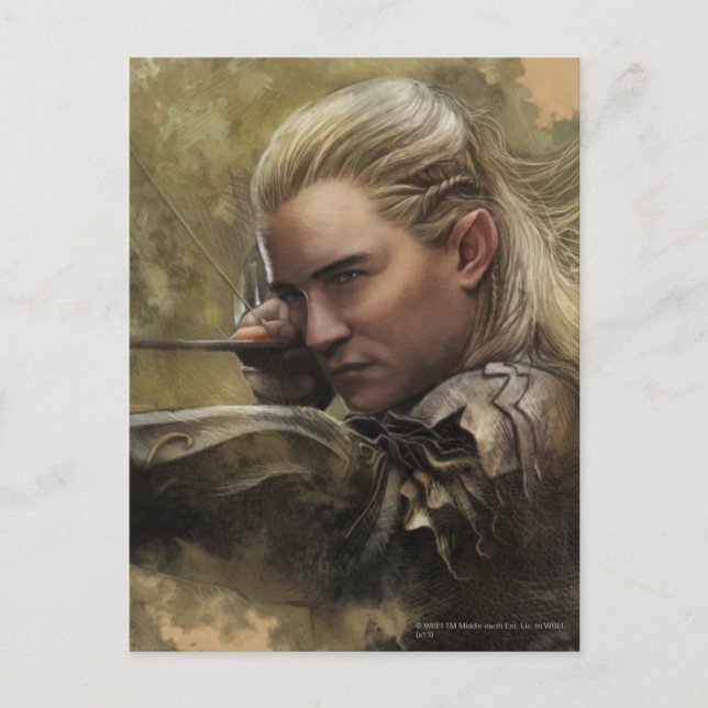 LEGOLAS GREENLEAF™ Sketch Postkarte (Vorderseite)
